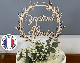 Cake topper personnalisé en bois artisanal - Ajoutez une touche unique à votre gâteau !