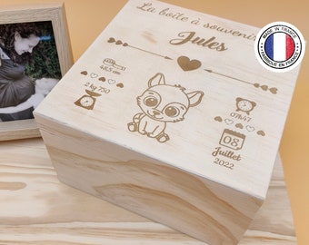 Personalized memory box for birth / baby box / personalized baby box / baby souvenir birth box