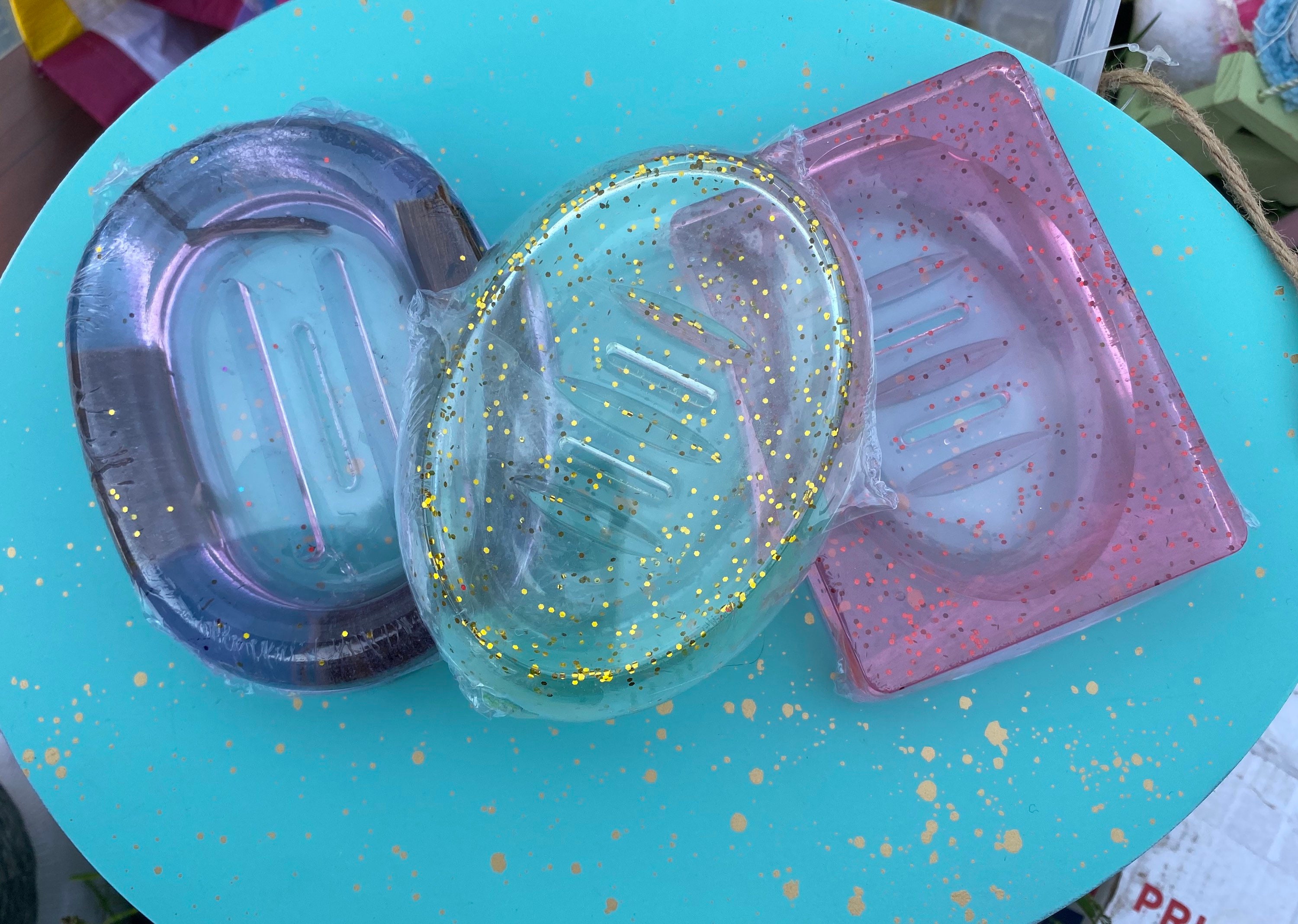 Resin Soap Dish one of each style available immediately. Etsy