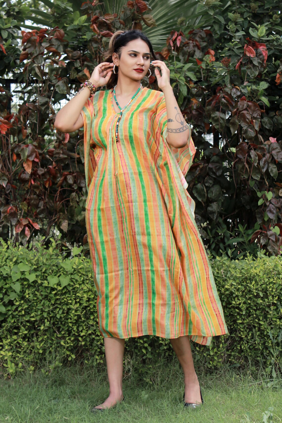 Organic kaftan summer cotton kaftan indian kaftan beach Etsy