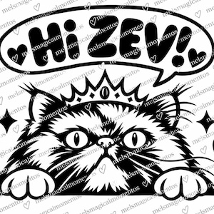 Prinses Donut Hi Zev PNG | Dungeon Crawler Carl geïnspireerde digitale download | DCC Kat PNG | LitRPG sublimatieontwerp