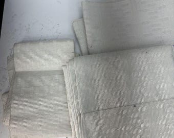Handwoven Aso Oke Fabric Yellow & White with Metallic Accents – Yoruba Traditional Textile