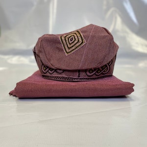 Aso Oke Gele, and Ipele,  - rose gold we ship next day