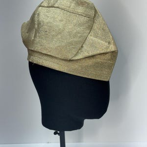 New Nigeria Men&#39;plain  Gold Fila /Cap Aso Oke.  available for men we ship next day