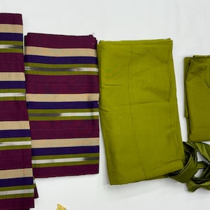 New Nigeria Complete Olive green  Aso Oke For Women. Buba (top), Iro (wrapper), Gele & Ipele SHIP NEXT DAY