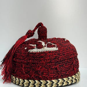 Authentic Igbo Ozo Cap: Nigerian Velvet Chieftaincy Wedding Hat