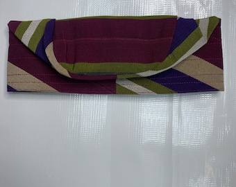 Multicolor Aso Oke Fila Cap: Yoruba Traditional Men's Hat