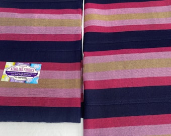 Roze marineblauwe Aso Oke-stof, set Nigeriaanse gele en Ipele bruiloft