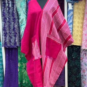 Nigerian Bubu/ boubou Kaftan one size Pink. We ship next day