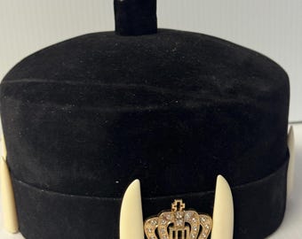 Cappello da capo Igbo: cappello tradizionale africano con perline