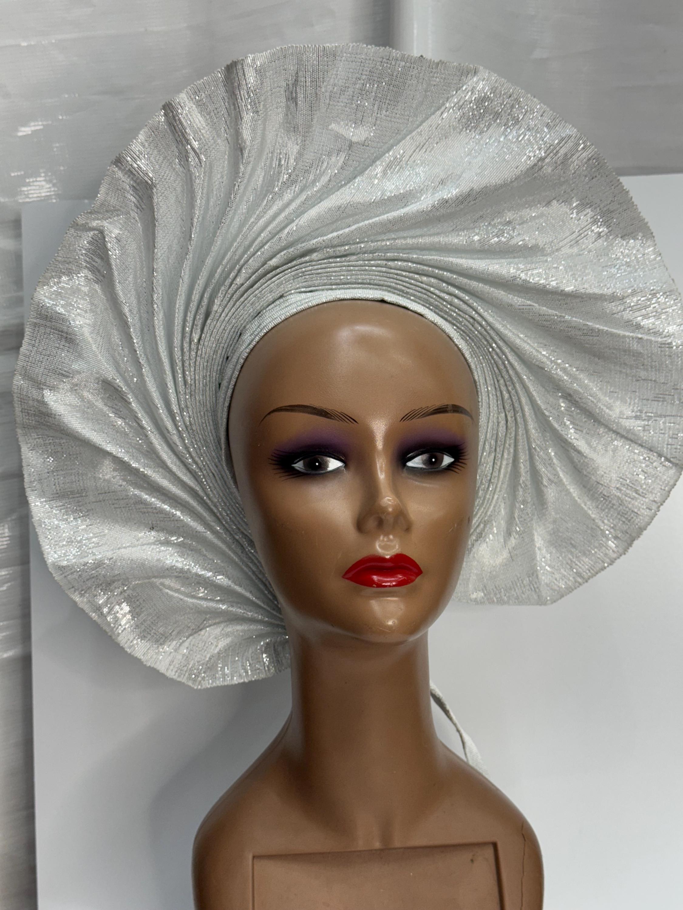 Silver Metallic Floral Gele Headwrap

ALL REASONABLE OFFERS ACCEPTED

GEL11 0326 Silver Pre Tied Gele - Etsy main image 4