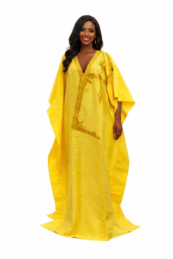 slim fit dress slacks Gold Silk Draped Dress