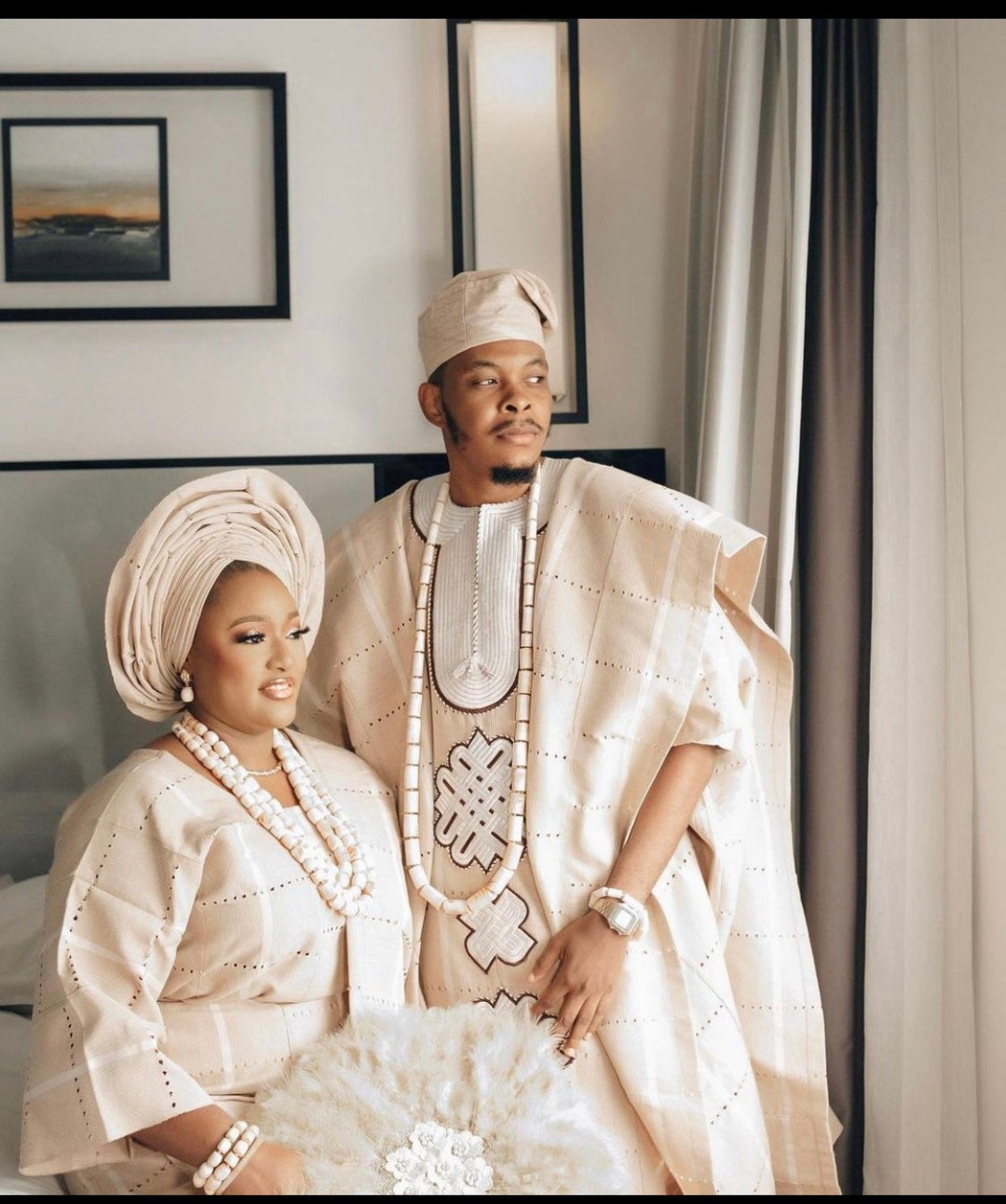 African Wedding Dress, Complete African Traditional Dress, Traditional