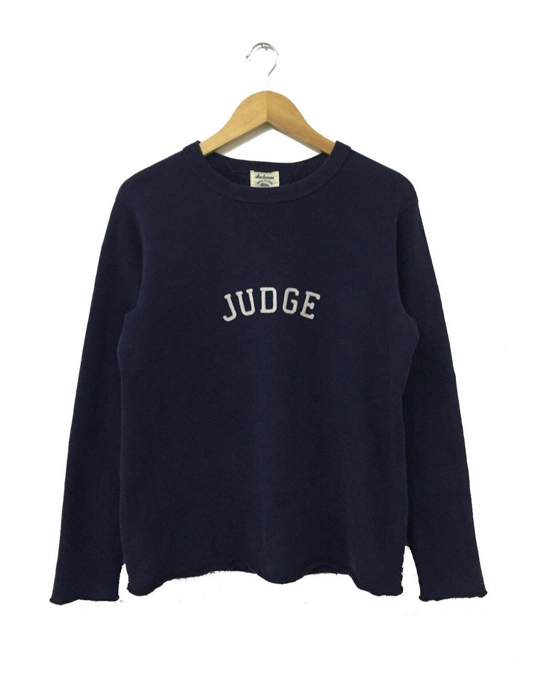 Jackman Tanabe Meriyasu Judge Embroidery Logo Japan Brand Sweatshirt Etsy