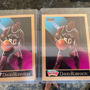 All for 5 cards HOF David Robinson 90-91 NBA Hoops San Antonio Spurs 270 x 3 & HOF David Robinson Skybox 1990-91 260 Rookie x 2 image 5