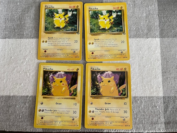 ポケモンカードゲーム Pikachu yellowcheek 1stED shadow less Pokemon Pikachu Error Shadowless Red Cheeks 58/102, 1999