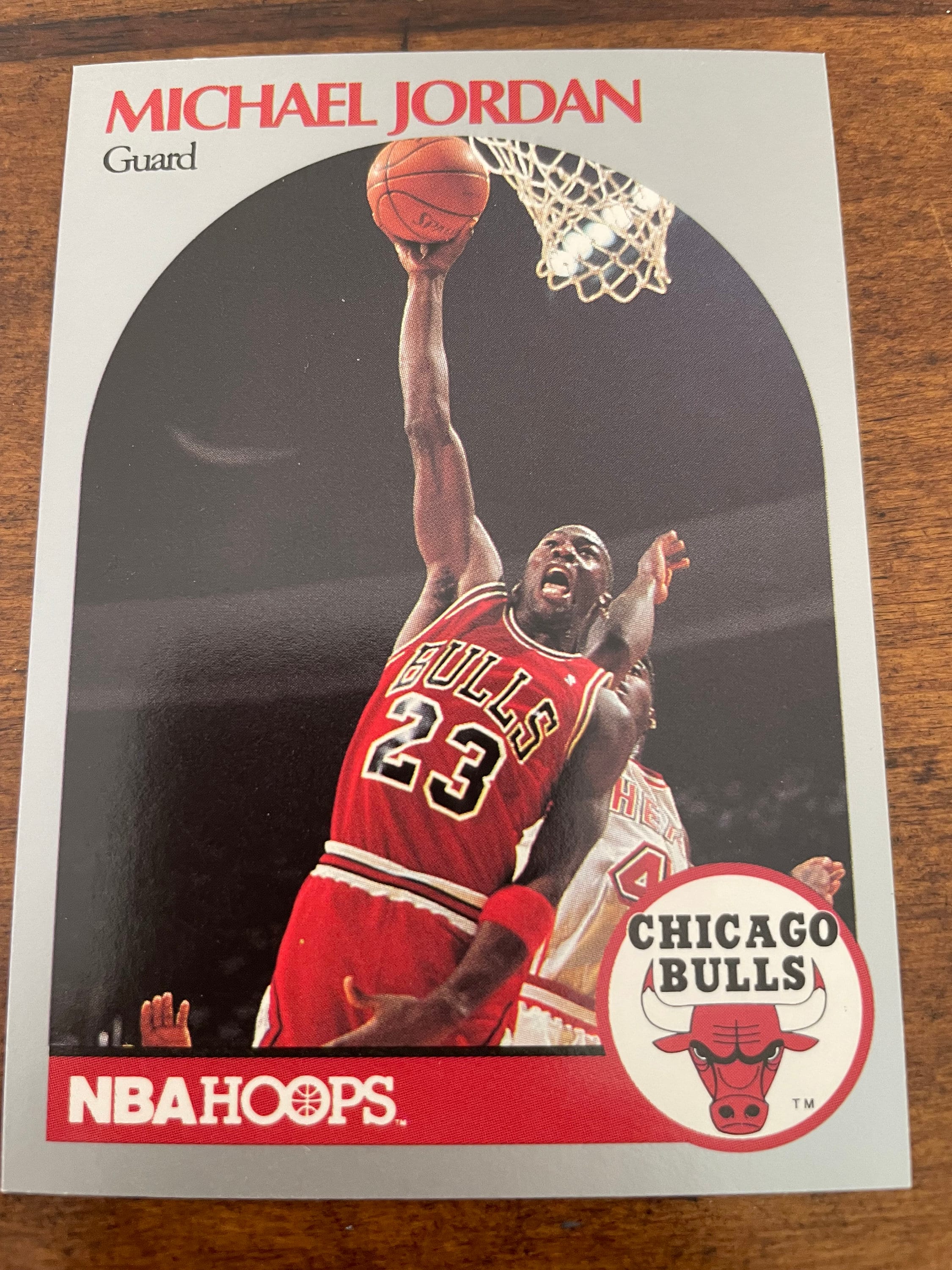 1991 NBA Hoops Michael Jordan Basketball Card / Chicago Bulls 