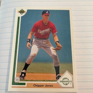 1991 Upper Deck 55 Chipper Jones Rookie Card - Menthe