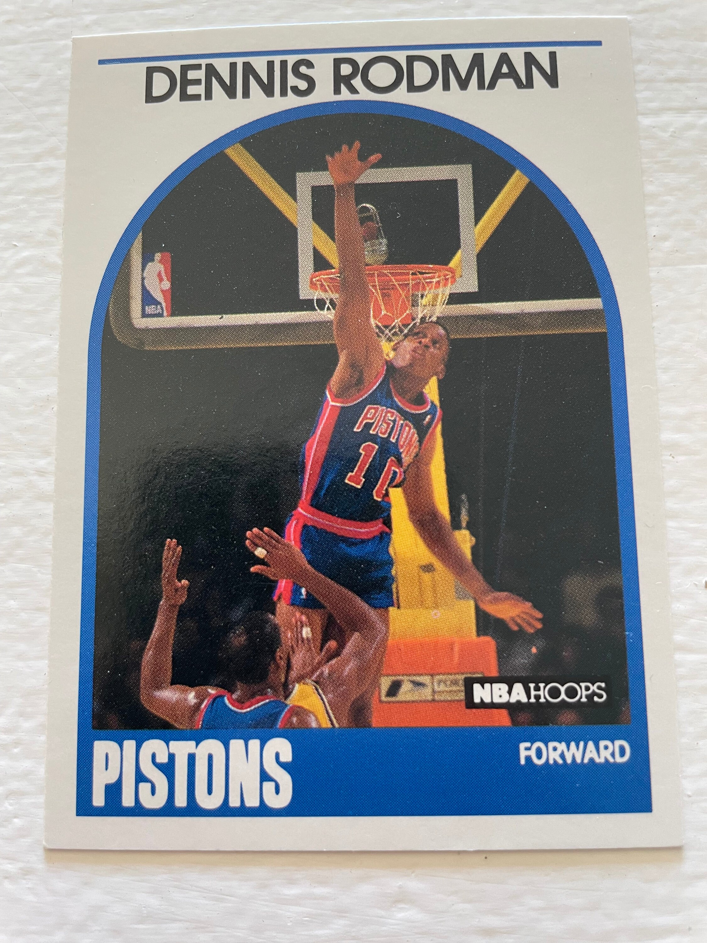 1990 NBA Hoops Basketball Card #10 Dennis Rodman, All-Star East (I9)