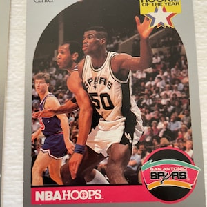 Alles voor 5 kaarten - HOF David Robinson 90-91 NBA Hoops San Antonio Spurs #270 x 3 & HOF David Robinson Skybox 1990-91 #260 Rookie x 2