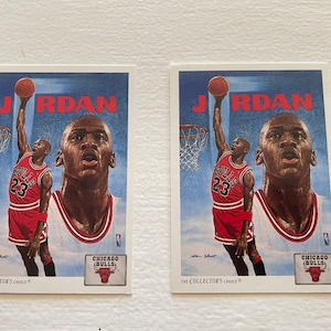 Todas as 2 cartas - HOF GOAT 1991 Upper Deck Michael Jordan 75 Chicago Bulls Near Mint