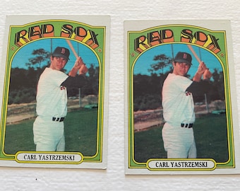 All 7 Cards for 2500 - HOF Carl Yastrzemski 1972 Topps # 37 Red Sox Mint & HOF Carl Yastrzemski 1976 Topps # 230 Red Sox Mint