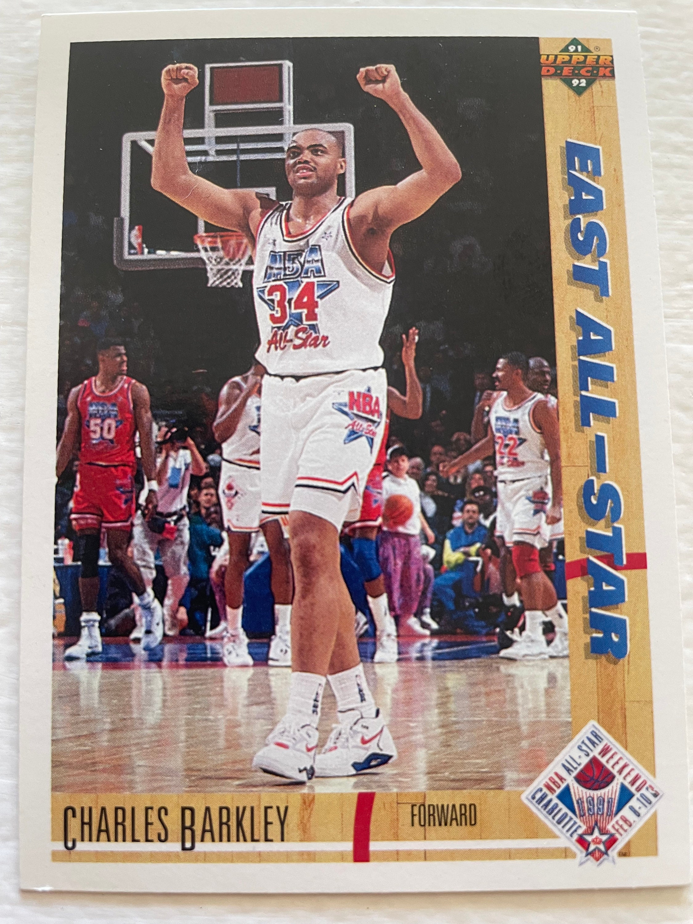 1991-92 Topps Charles Barkley Gold Foil NBA All Star card