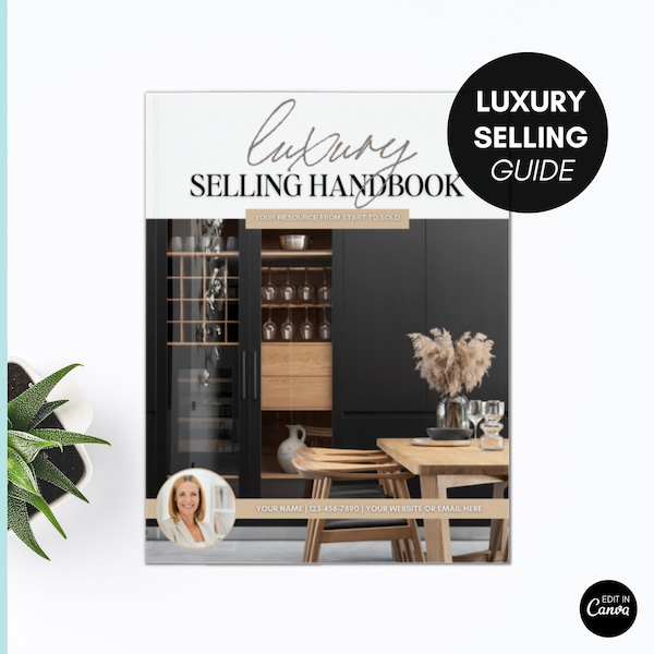 Luxury Home Selling Resource Booklet - Customizable | Listing Presentation Guide | Editable Seller Handbook for Real Estate Professionals