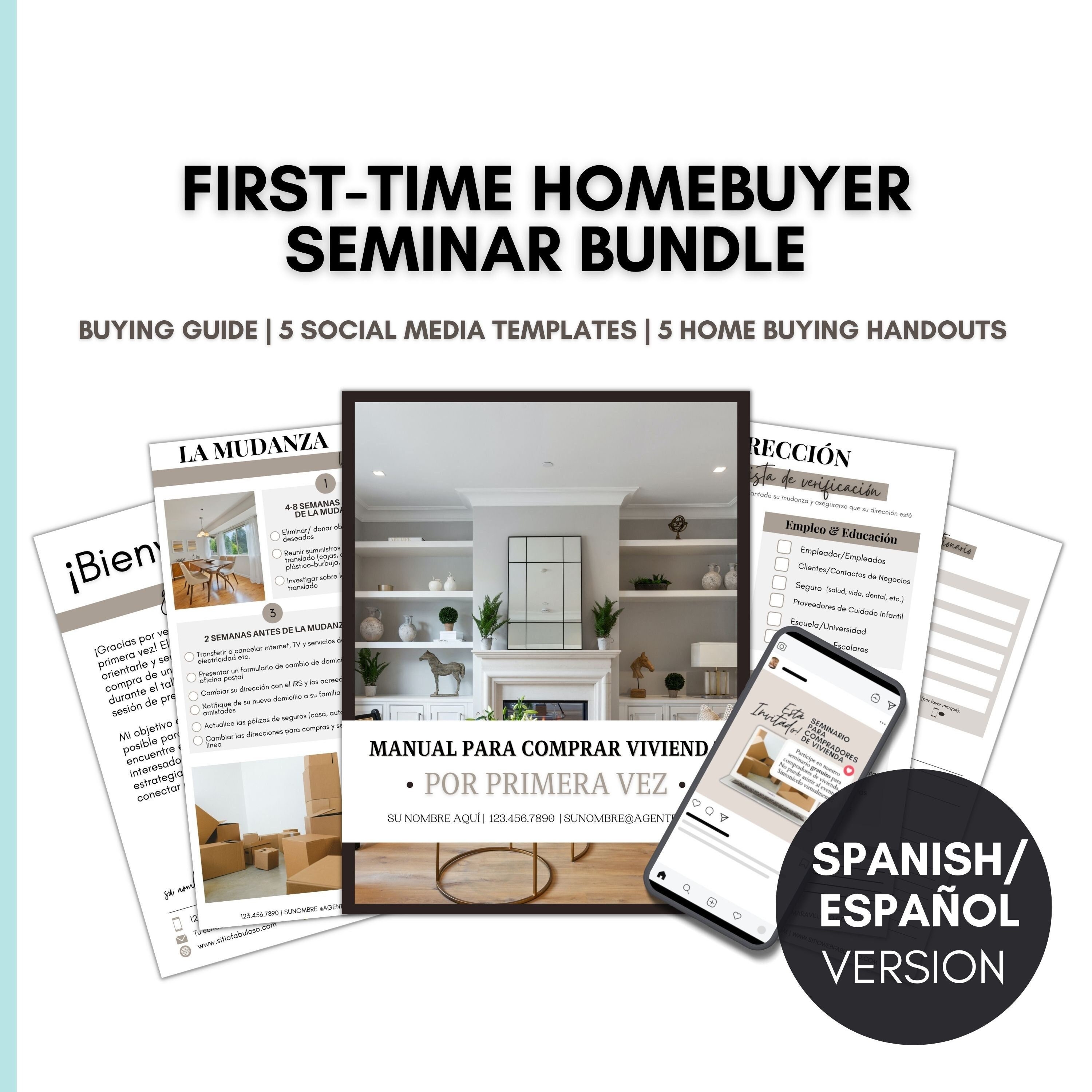 Firsttime Homebuyer Seminar Kit Ultimate Bundle Spanish Version