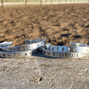 Western Stamped Metal Bracelets