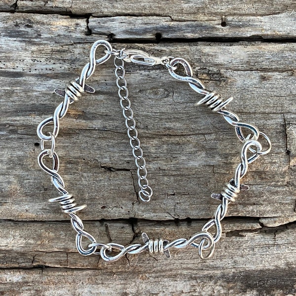 Western Barbed Wire Link Bracelet- Dying Breed