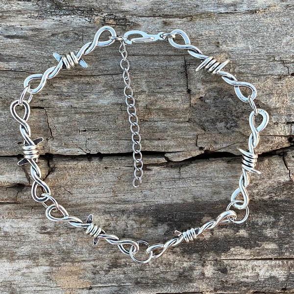 Western Barbed Wire Link Anklet- Dying Breed