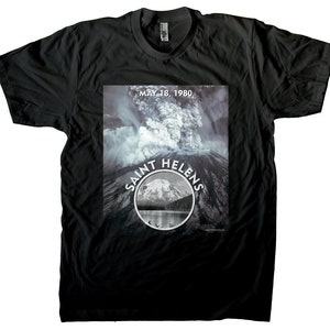 Mount Saint Helens May 18 1980 Volcanic Eruption and Mt St Helens Before Eruption T-shirt Mens