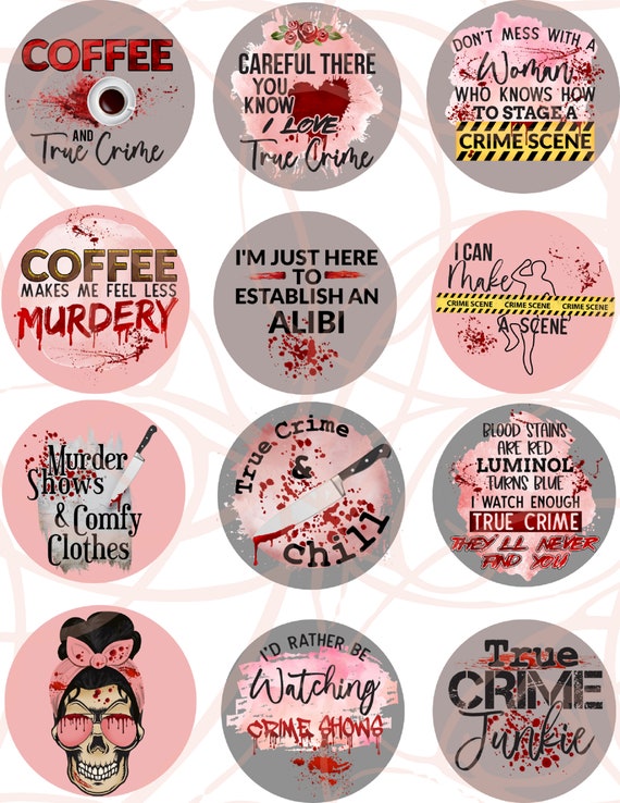 True Crime Cardstock Circles: Freshie Designs, 110 lb Cardstock