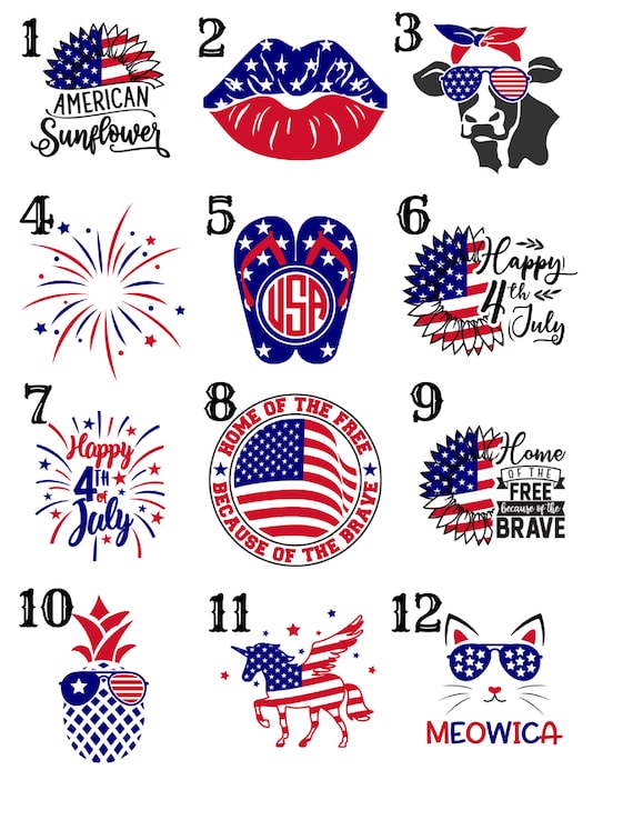 4th of July Cardstock Circles, Cardstock Cutouts, Freshies, Cardstock,  Freshie Cardstock, Freshie Images, Freshie Designs, Cardstock Images