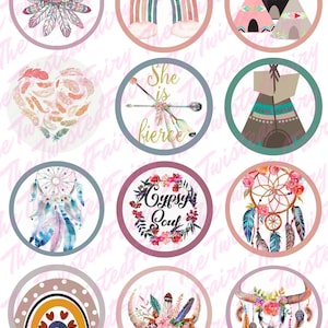 Boho numérique papier cartonné à télécharger, papier cartonné pour Freshies, Freshie papier cartonné, téléchargement numérique, PNG, SVG, téléchargement immédiat JPG