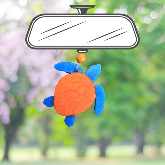 Turtle Car Freshie: Handmade Aroma Bead Car Scent