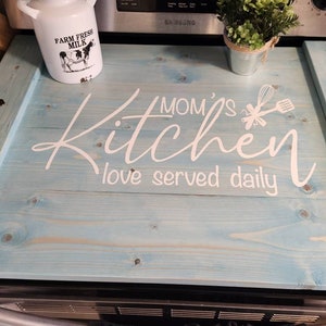 Stove Top Range Cover, Noodle Board, Farmhouse Style Kitchen Décor, Noodle Board Decorative Stove Cover, Custom Stove Cover, Personalized
