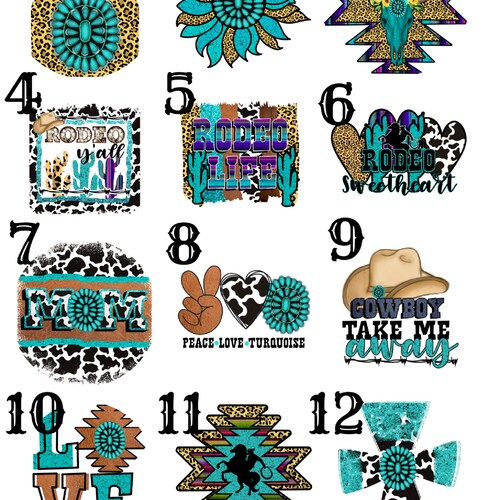 Western Cardstock Circles Cardstock Cutouts Freshies Etsy