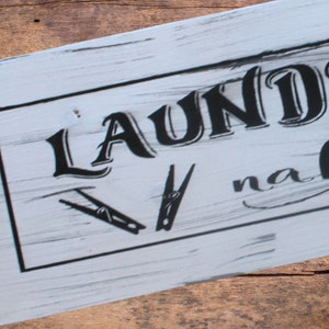 Laundry Room Wood Sign, Custom Sign for Home, Personalized Laundry Room Wall Art, Customized Laundry Room Gift, Farmhouse Laundry Sign