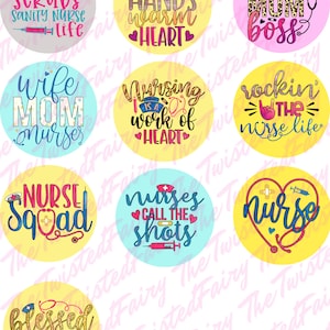 Téléchargement numérique, infirmière vie papier cartonné pour Freshies, Freshie Card-stock, téléchargement numérique, PNG, SVG, JPG téléchargement immédiat