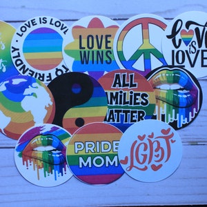 PRIDE Set of 12 Cardstock Circles, Cardstock Cutouts, Freshies, Cardstock, Freshie Cardstock, Freshie Designs, Cardstock Images