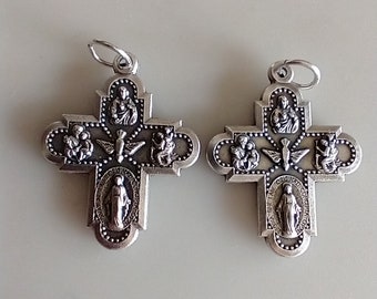 Catholic Lot of 2 x 5 Way Protection Cross Medals