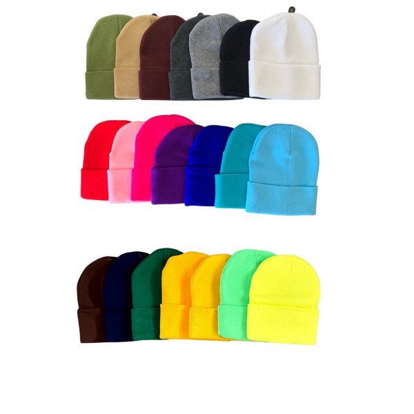 Beanie, Unisex Beanie, Plain Beanie, Winter Hat, Solid Color Beanie, Adult Teen Beanie, Cuffed Unisex Beanies