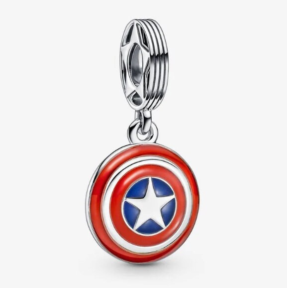 Marvel X Pandora Captain Marvel Octogram Star Two-tone Pendant