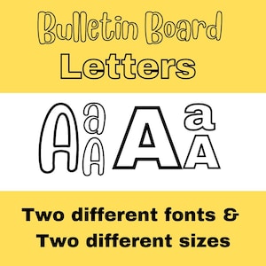 Bulletin Board Letters