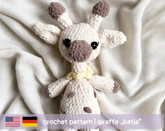Crochet Pattern Giraffe „Katja“ | Instructions to Crochet Amigurumi Safari Animal| PDF Tutorial in English, German