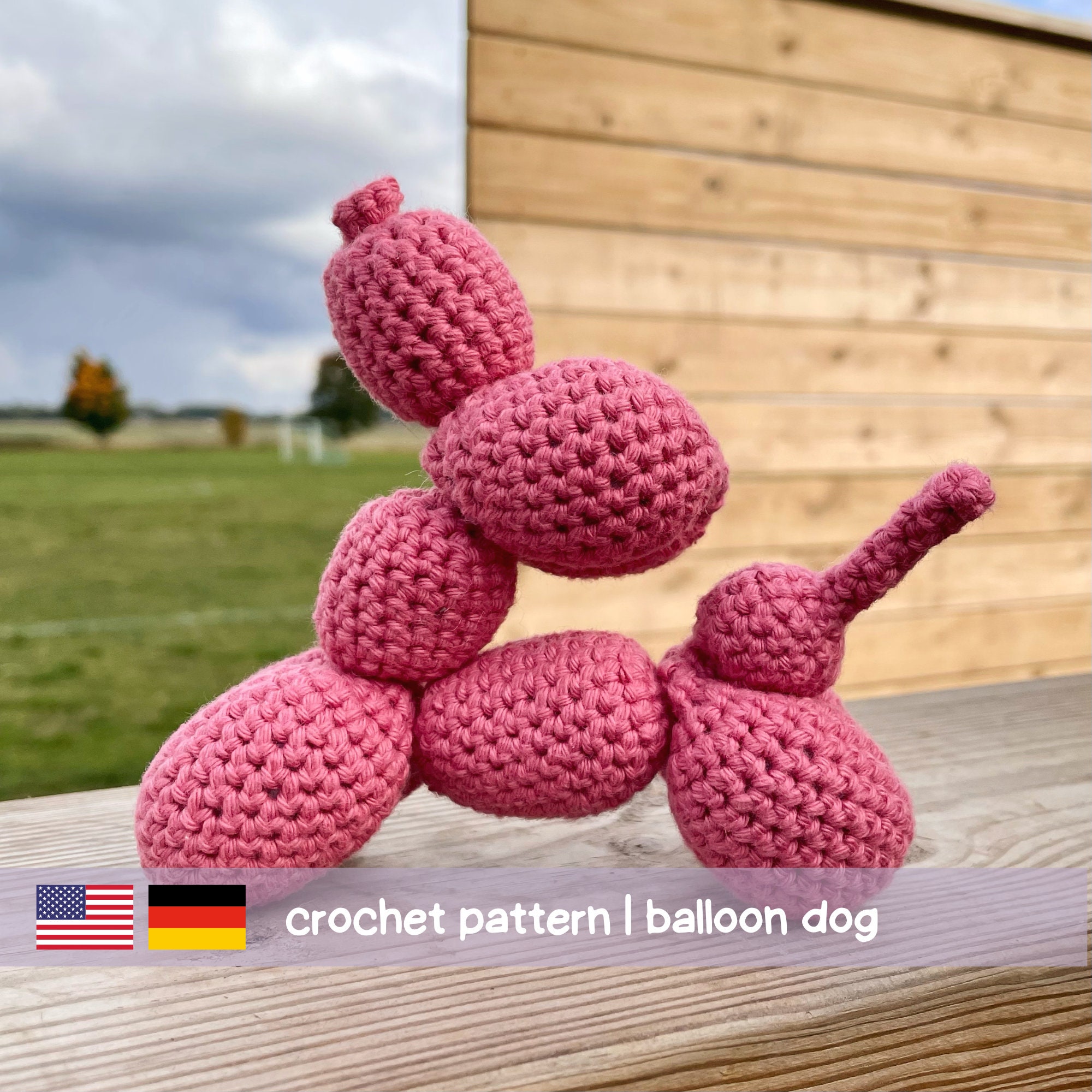 Balloon Dog Crochet Pattern Crochet Pattern Amigurumi Balloon Dog / Decoration / PDF - Etsy