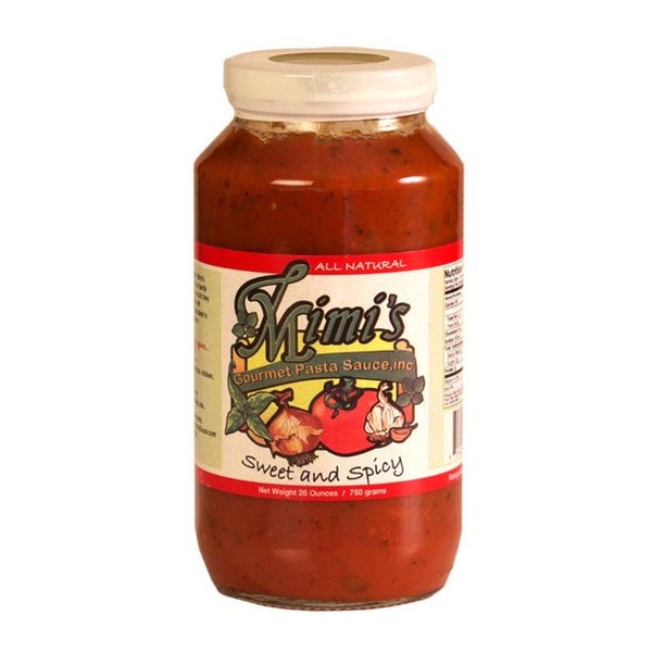 Mimi's Gourmet Pasta Sauce Sweet and Spicy All Natural Spaghetti Sauce