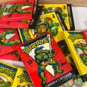 1989 Topps Teenage Mutant Ninja Turtles Siegelwachs Pack